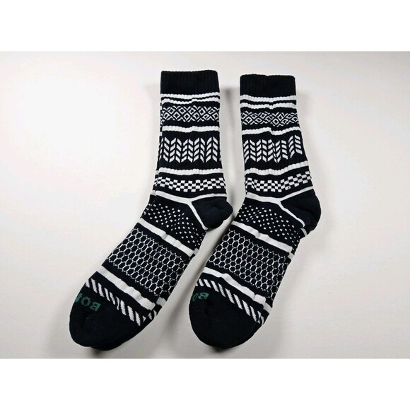 Bombas Holiday Pattern Calf Socks Lot Of 2 Pairs Size L - Picture 1 of 3